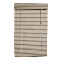 Bamboo Roll-up Blind Grey white 1600MM W X 2200MM H