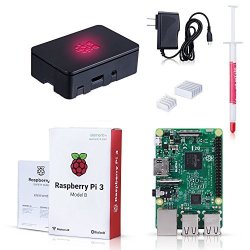 Raspberry Pi 3 Model B Kit With Black Case Power Supply Heatsink