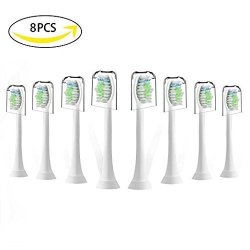 Sonicare Replacement Heads Sonicare Toothbrush Heads For Phillips Sonicare Electric Toothbrush- Fits Plaque Control Gum Health Diamondclean Healthywhite Easyclean Flexcare White 8 Pack