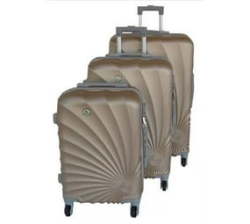 Smte 3-PIECE Spiral Travel Bag Set - Gold