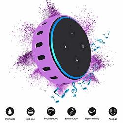 Case cover sleeve For Amazon Eco Dot 3RD Generation Latest Silicone Protective Case Shock Proof Anti-lost Ultra Light Flexible Skin Holder For All-new Echo Dot Purple
