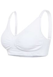 Maternity And Nursing Bra With Padded Carri-gel Support White Xlarge