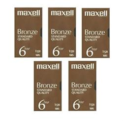 Vhs Blank 5-PACK Maxell Bronze Standard Quality T-120