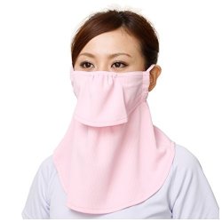 Yake-nu Uv Sun Protection Mask For Face Neck. 540PINK "yake-nu Standard