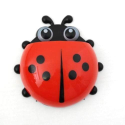 4AKID Ladybug Toothbrush Holder - Assorted Colours - Red