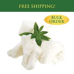 5 Lbs Bulk Raw Ivory Shea Butter With Recipe Ebook - Perfect For All Your Diy Home Recipes Like Soap Making Lotion Shampoo Lip