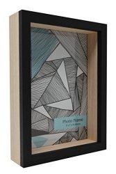 Momentum Home 5.75X7.75 Recessed 3D Box Picture Frame-made To Fit 5X7 Inch Photo - Freestanding Or Wall Mount