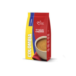 Best Espresso Colombian Coffee Capsules 12 Coffee Capsules - Compatible With Caffitaly Capsule Coffee Machines