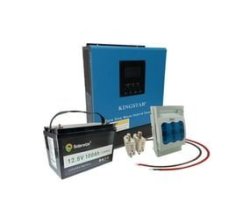 Backup Power Kit. 1KVA 800W Hybrid Inverter 1X 100AH Li-ion Batt + Accessories