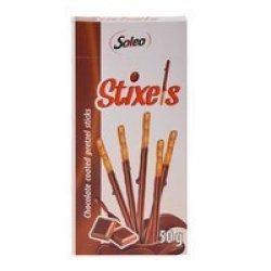 Stixels - Sweets - Chocolate Coated Pretzel Sticks - 50G - 6 Pack