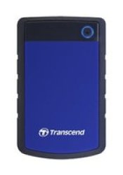 Transcend Storejet 25H3B 2.5 Portable External Hard Drive 1TB USB 3.0