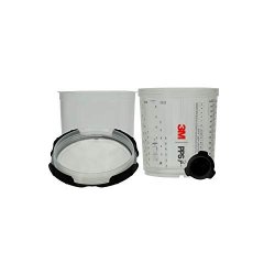 3M 26000 Pps 2.0 Spray Gun Cup Lids And Liners Kit Standard 200-MICRON  Filter 22 Ounces Prices, Shop Deals Online