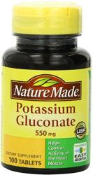Nature Made Potassium Gluconate 550 Mg Tablets 100 Ea Pack Of 10
