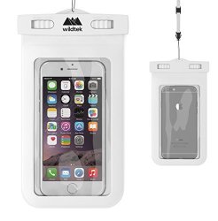 Wildtek Clasp Lock System Tpu Waterproof Case With Adjustable Neck Strap For Smartphones Gps MP3 Player - White