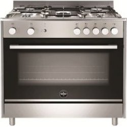 La Germania 90CM Parma Freestanding Stove 5 Gas Burner Hob With Electric Oven Stainless Steel TUS95C61LDXCI