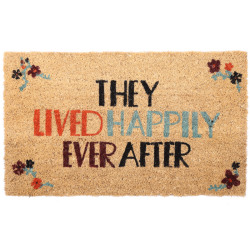 Coir Door Mat - They Lived Happily Ever After