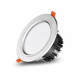 Maonb Aluminum Round Panel Light Lamp Ultra Thin LED 5W 7W 12W 18W 24W 30W Ceiling Recessed Downlight Anti-dazzle Embedded Commercial Lighting Spotlights Color