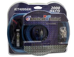American Terminal KIT4000ANL 2000W P.m.p.o Complete Amplifier Hookup Kit