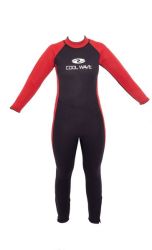 Coolwave Children's Full Wetsuit - Red Black