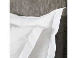 Satin Stitch Cotton King Pillowcases Set Of 2 King White