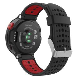 Moko Soft Silicone Replacement Band With Tools Only For Garmin Forerunner 235 Smart Watch - Black & Red