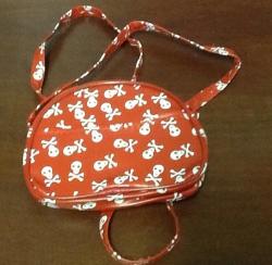 Red Pirate Skull Coin Purse Wallet 12x9 - Party Favor - Could Work For Monster High Or Pirate