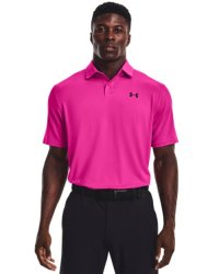 Men's Ua T2G Polo - Rebel Pink LG