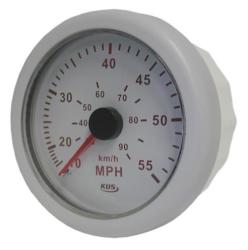 Marine Analogue Speedometer - White