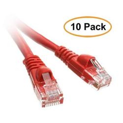 ACL 7 Feet RJ45 Snagless/Molded Boot Gray Cat6a Ethernet Lan Cable 4 Pack 