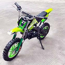 Gasoline-Powered 2-Stroke 49cc Motorcycle. Green xxbao Mini Dirt Bike Bule 49cc Dirt Bike,Children's Bicycle 
