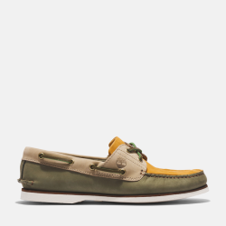 Timberland Authentic 2-EYE Boat Shoe For Men In Tan And Khaki