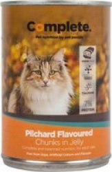 Tinned Cat Food - Pilchard Flavoured Chunks In Jelly 385G
