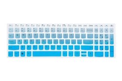 Leze - Ultra Thin Keyboard Protector Skin Cover For Lenovo Ideapad 320 15.6" 17.3"?IDEAPAD 520 15.6" Laptop Us Layout - Gradual Blue