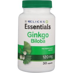 Clicks Essentials Gingko Biloba 120MG 30 Tablets