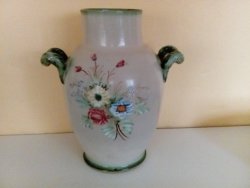 Large Denby Vase - Hand Painted -32CM - Twin Handled - Too Beautiful
