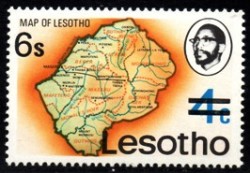 Lesotho - 1980 Surcharges Typo 6s Mnh Sg 404a