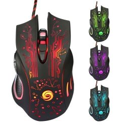 3200DPI LED Optical 6D USB Wired Gaming Mouse 6BUTTON