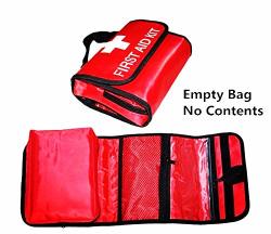 Jipemtra First Aid Bag Tote Empty Small First Aid Kit Bag Outdoor Travel Rescue Pouch First Responder Storage Survival Medicine Bag Pocket Container For
