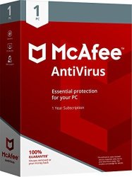 Mcafee 2018 Antivirus - 1 PC