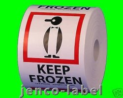 Jenco-label IP3405W 500 3X4 Keep Frozen International Pictorial