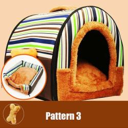 Warm Pet Bed House - Pattern 3 37X30X30CM