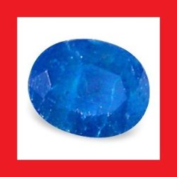 Apatite - Neon Blue Oval Facet - 0.330cts