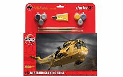 Airfix Westland Sea King HAR.3 1:72 Helicopter Plastic Model Kit Large Starter Gift Set A55307A