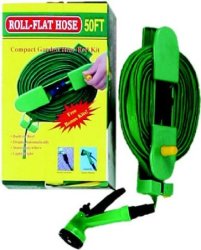 Flat Garden Hose With Fittings And Reel