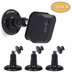 Tiuihu Adjustable Wall Mount For Blink XT2 BLINK Xt - Indoor And Outdoor Blink Home Security Camera Mounting Bracket 3-PACK