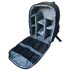 Camera Backpack With Cushioned Compartments - Grey