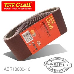 Craft Sanding Belt 100 X 610MM 80 Grit 10 PACK