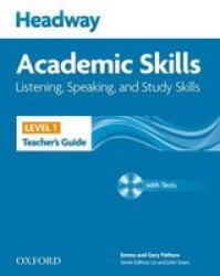 Headway Academic Skills: 1: Listening Speaking And Study Skills Teacher's Guide With Tests Cd-rom paperback