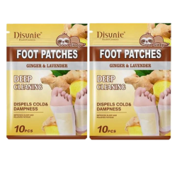 2 Pack - Deep Cleansing Detoxifying Ginger & Lavender Foot Patches