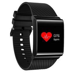 Smart Fitness Tracker Jiameiyi X9 Blood Pressure Oxygen Monitor Hear Real-time Heart Rate Monitor IP67 Waterproof Color Display For Ios And Android Black